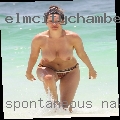 Spontaneous naked woman